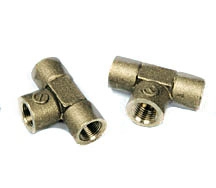 T-kus pro trubku D6 - 3x M12x1mm - CNG 