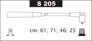 Zapalov.kabely Sentech Škoda Octavia 1.6