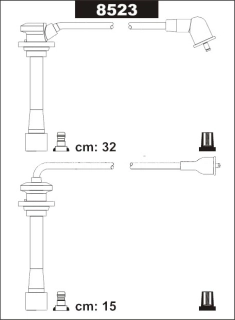 Zapalov. kabely Sentech KIA Sephia Shuma1.5,1.8