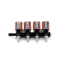 Vstřikovač 4 sekční ARANCIO IGC 3 Ohm 12V6W+trysky