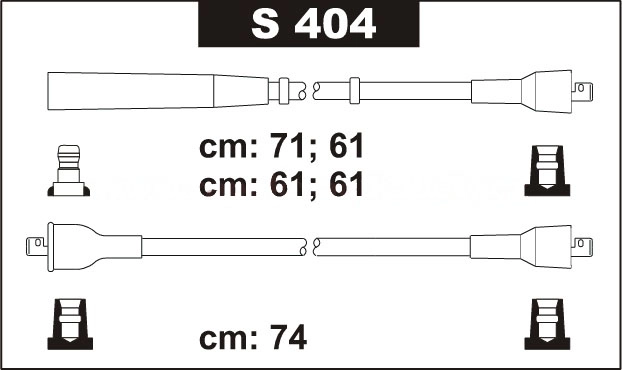 Zapalov.kabely Sentech Fiat Uno,Honda,VW