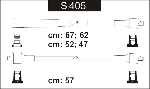 Zapalov.kabely Sentech Citroen,Fiat,Ford,Opel,Škod