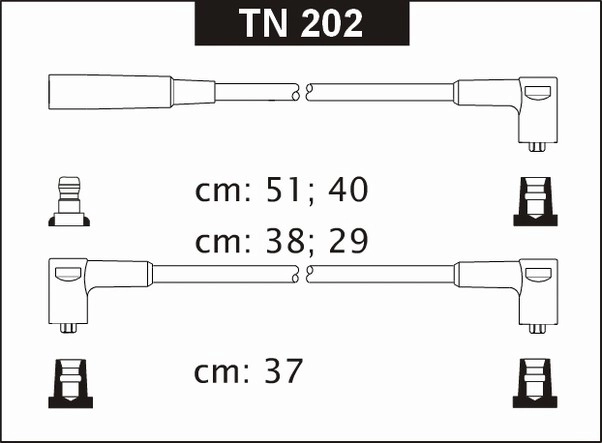 Zapalov. kabely Sentech Tuning,Škoda Favorit